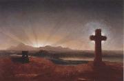 Thomas Cole Cross at Sunset oil painting artist